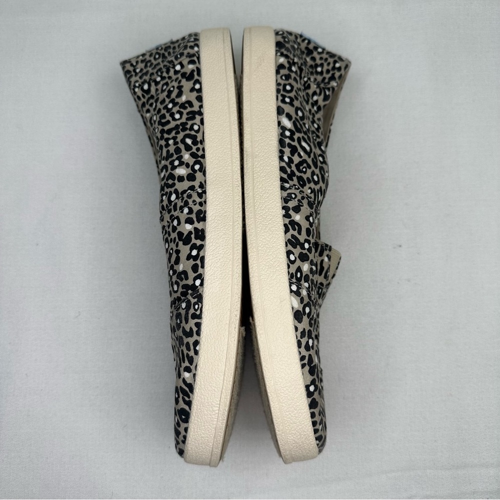 Toms Avalon Leopard Print Canvas Slip On Shoe 9 B… - image 5